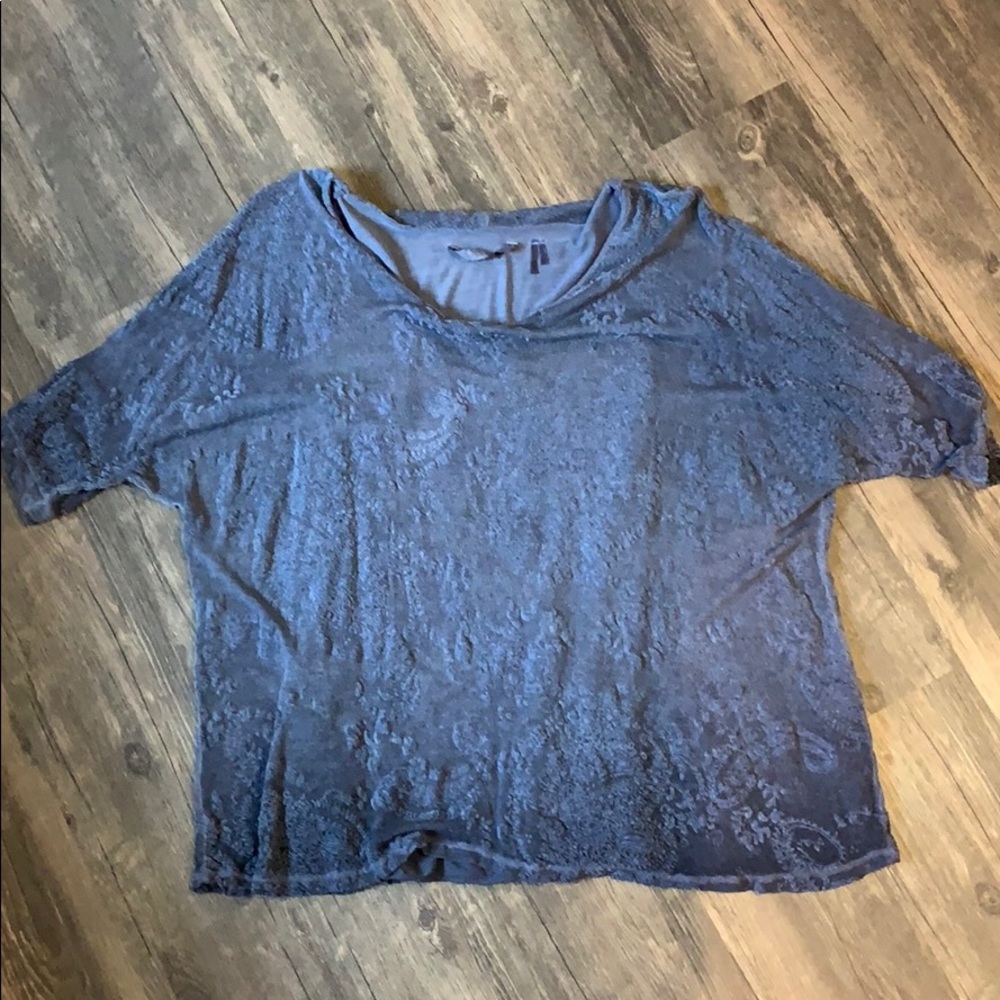 Dusty blue soft surroundings oversized top